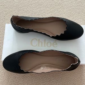 Chloe scalloped flats size 38